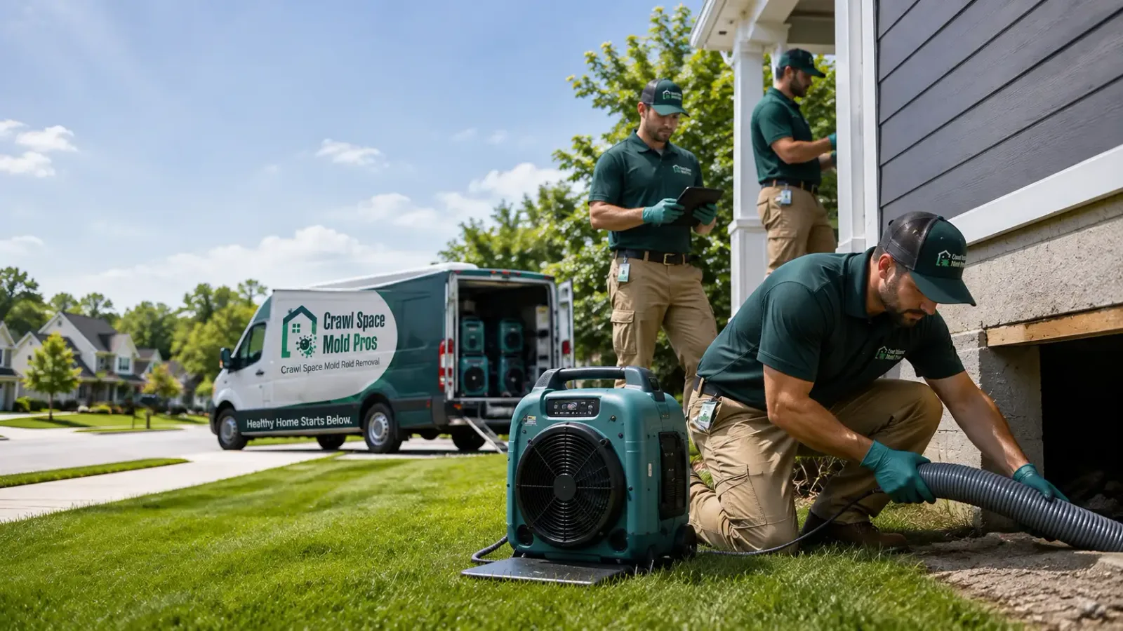Crawl Space Mold Removal in Washington, IN